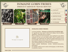Tablet Screenshot of domaine-gobinfreres.com